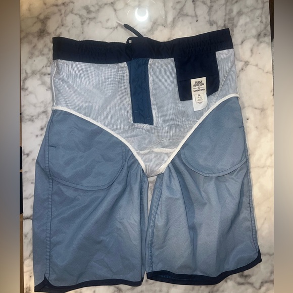 Lands' End Men's Blake Shelton x Lands' End blue Board Swim Shorts - Picture 9 of 9